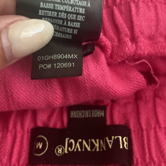 Pink linen blend shorts size medium - Picture 8 of 8